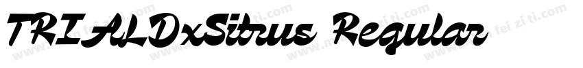 TRIALDxSitrus Regular字体转换